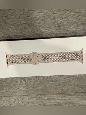 Apple Pink and Black Sport Band with Perforated Holes
